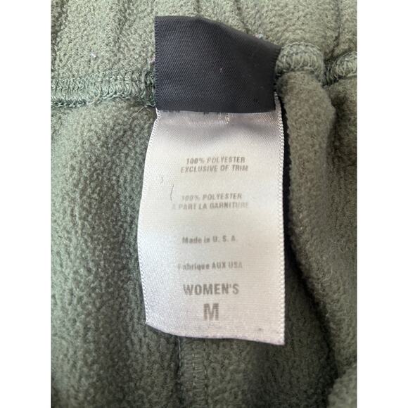 Vintage Patagonia Synchilla Fleece Pants Womens Medium Green Wide Leg Mad in USA - Picture 5 of 8